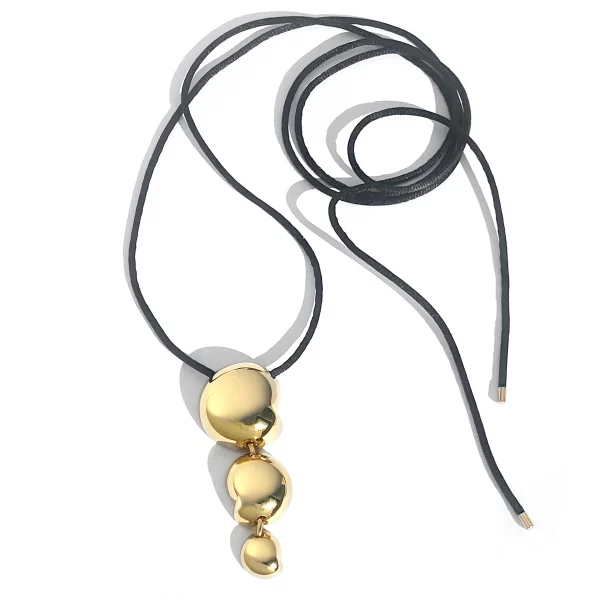 Gisele Tie Necklace - Gold - Image 2