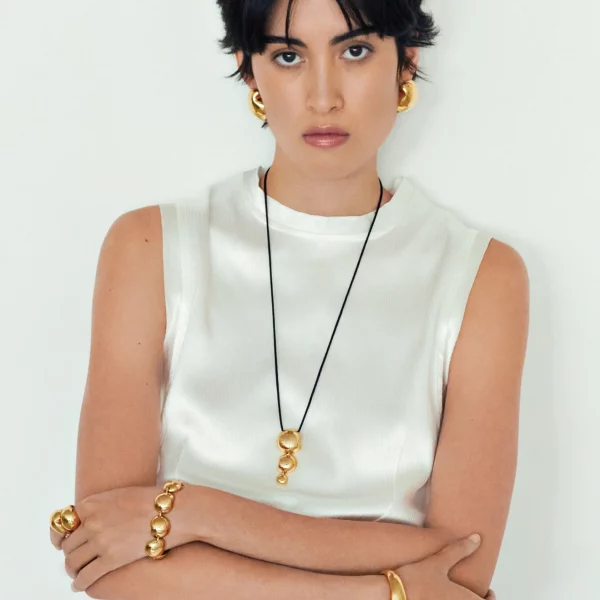Gisele Tie Necklace - Gold - Image 4