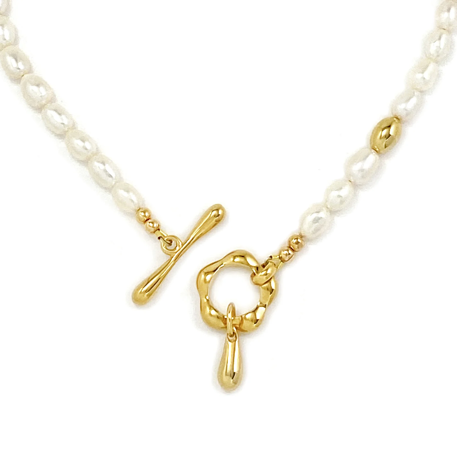 Muse Pearl Collar - Gold - Image 5