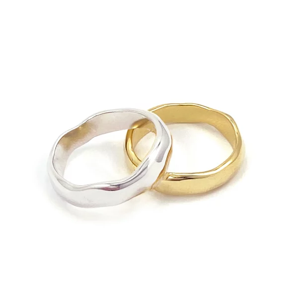 Wavi Ring - Thin - Silver - Image 4