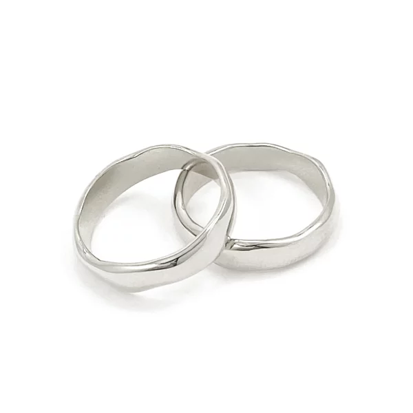 Wavi Ring - Thin - Silver - Image 6