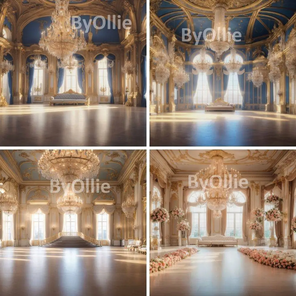 16 Mansion Luxe Luxury Dream Ballroom Royal Castle Photo Wedding Maternity Backgrounds Digital Texture Photography Studio Backdrops Overlays - Image 3