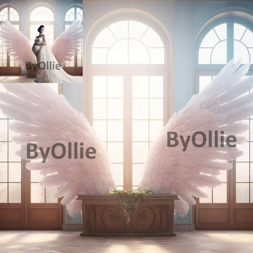 Digital Backdrops Maternity Studio Maternity Angel Wings Chic Backgrounds Textures Photoshoot Fine Art Overlays Photoshop - Image 2
