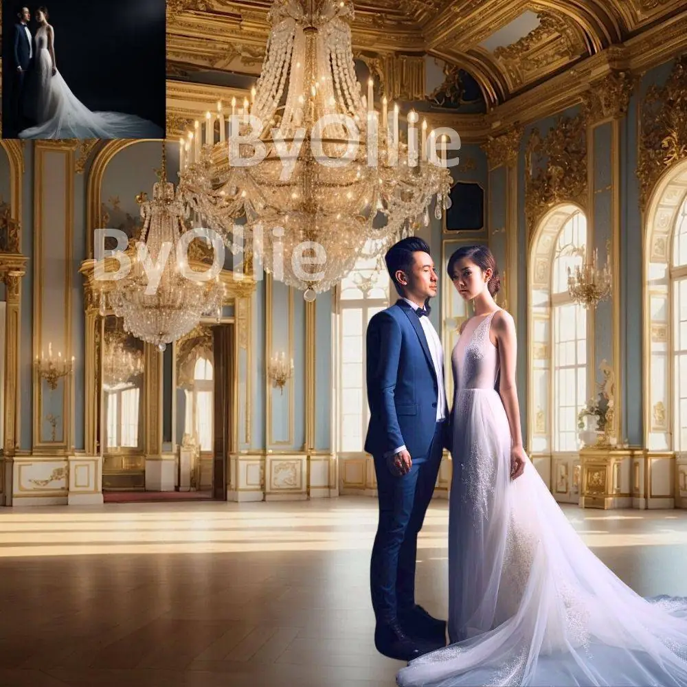 16 Dream Ballroom Digital Backgrounds Travels Royal Castle Backgrounds Mansion Luxe Interiors Royal Backdrops for event planners - Image 7