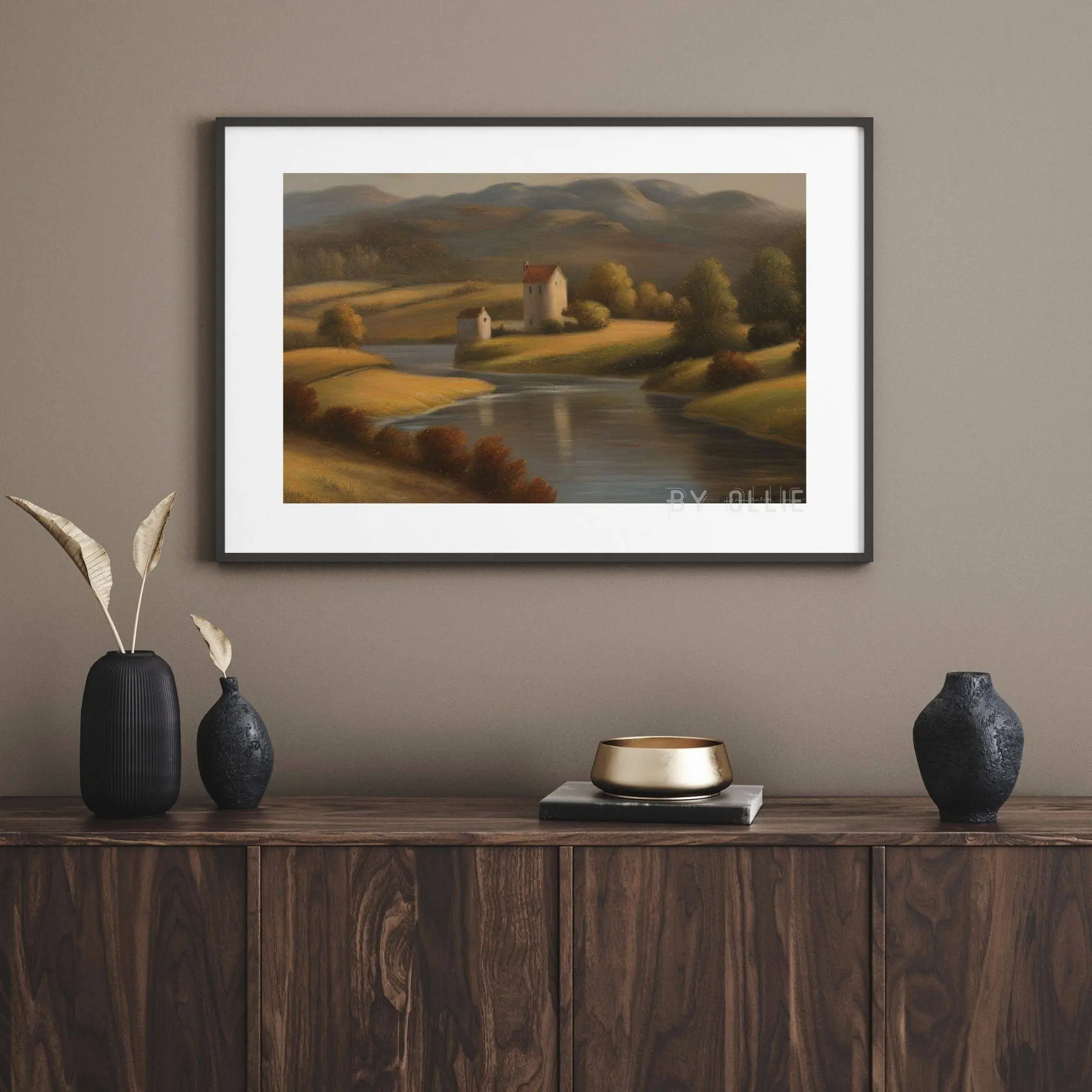 Vintage Autumn Landscape Oil Painting | Art DIGITAL Instant Last Minute Decor | Digital Art | Digital Painting - Image 2