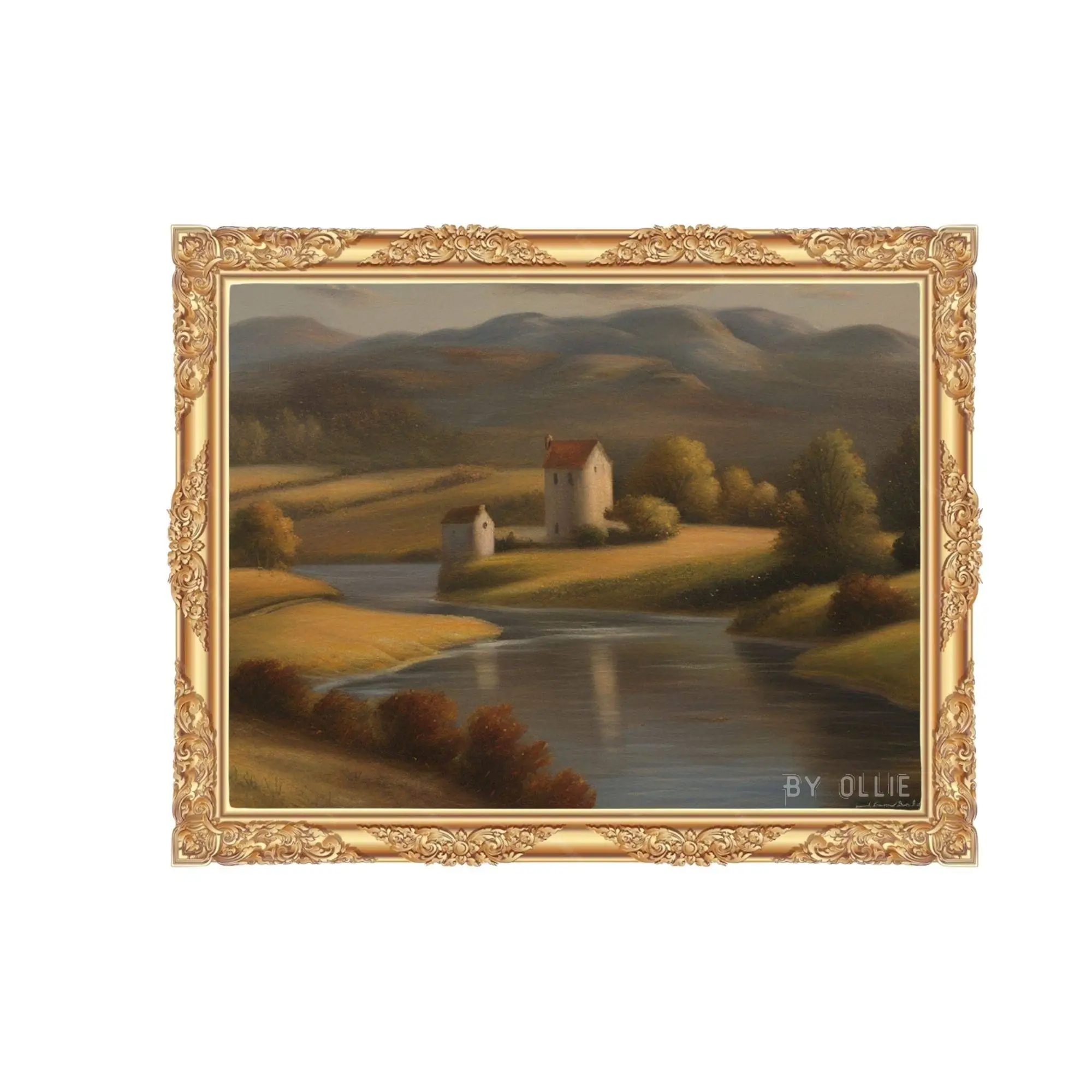 Vintage Autumn Landscape Oil Painting | Art DIGITAL Instant Last Minute Decor | Digital Art | Digital Painting - Image 5