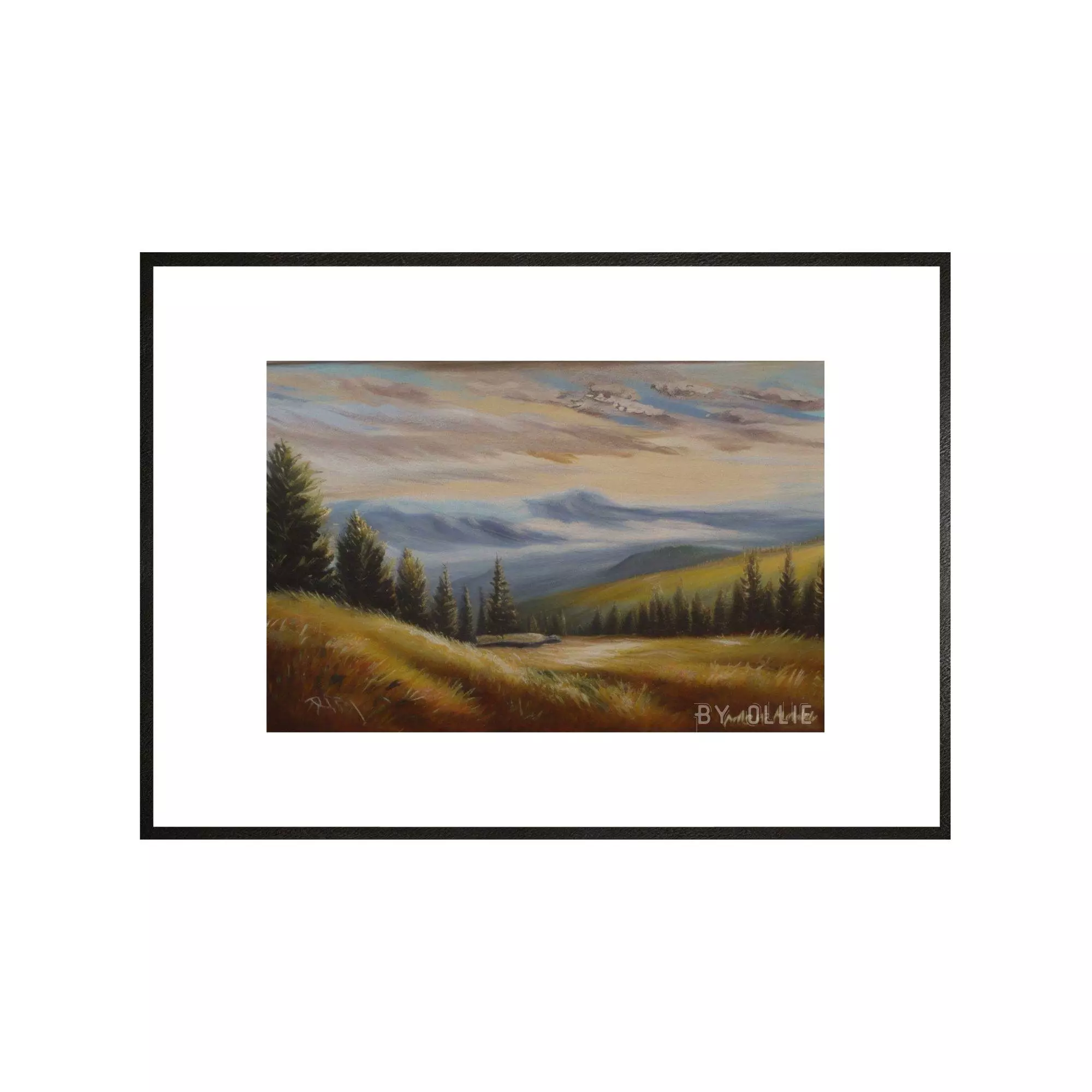 Rustic Mountain Oil Painting | Vintage Landscape Digital Print | Downloadable PRINTABLE | Digital Art | Digital Painting - Image 6
