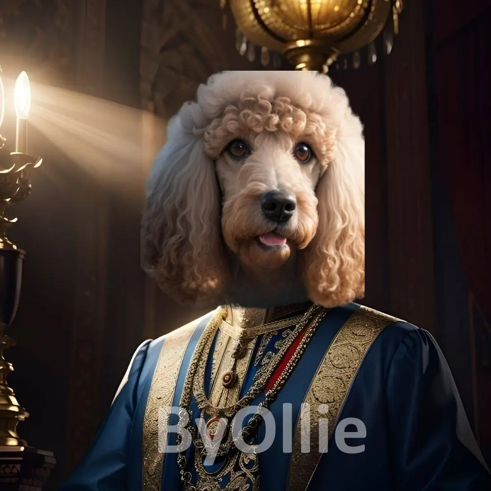 8 Bundle Pet Kids Royal Portrait Digital templates, vintage male animal portrait, backdrop overlay, digital background JPG - Image 2