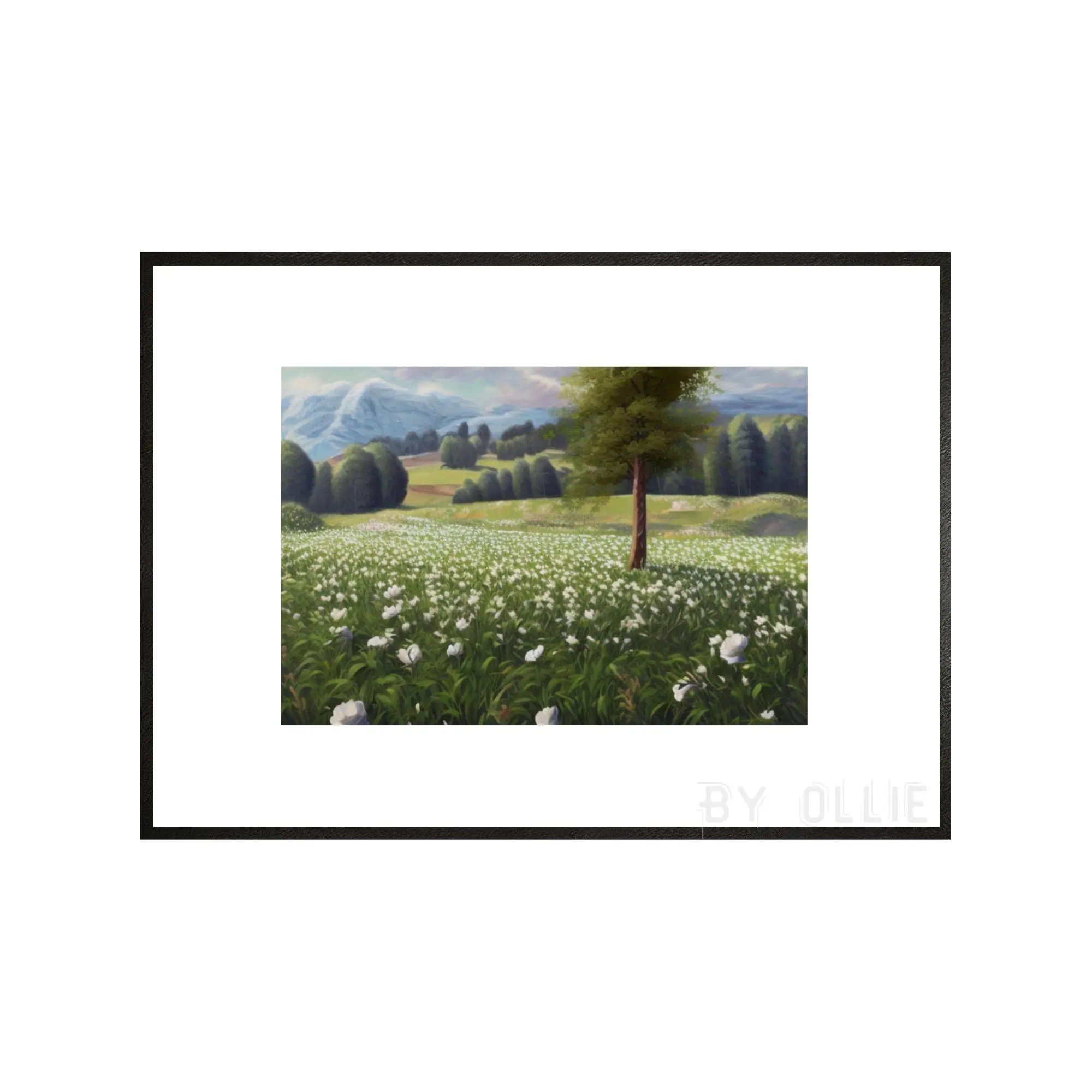 PRINTABLE Landscape Art | Vintage Print Country Meadow Landscape Painting | Digital Download | Digital Wall Art | Digital Painting - Image 2