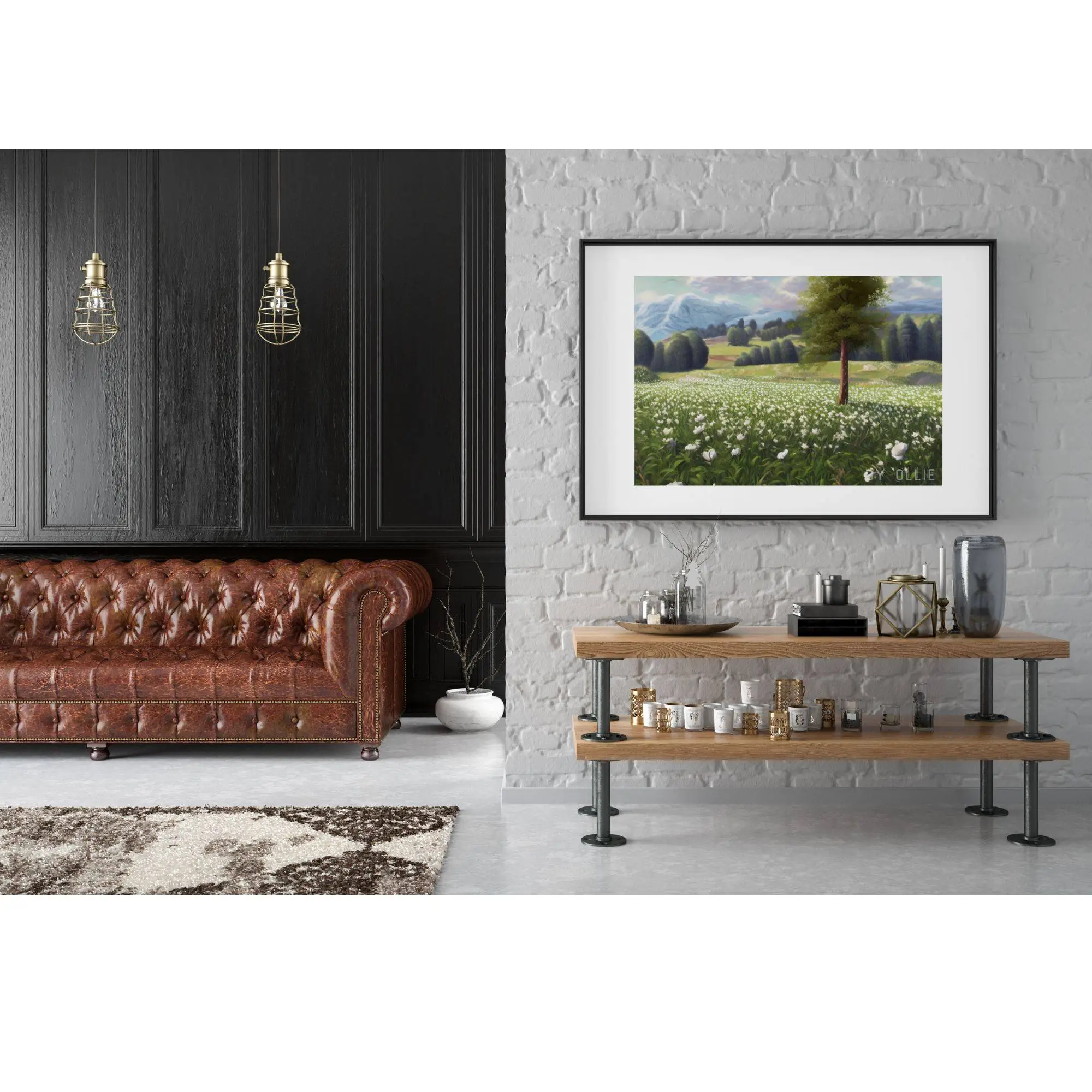 PRINTABLE Landscape Art | Vintage Print Country Meadow Landscape Painting | Digital Download | Digital Wall Art | Digital Painting - Image 5