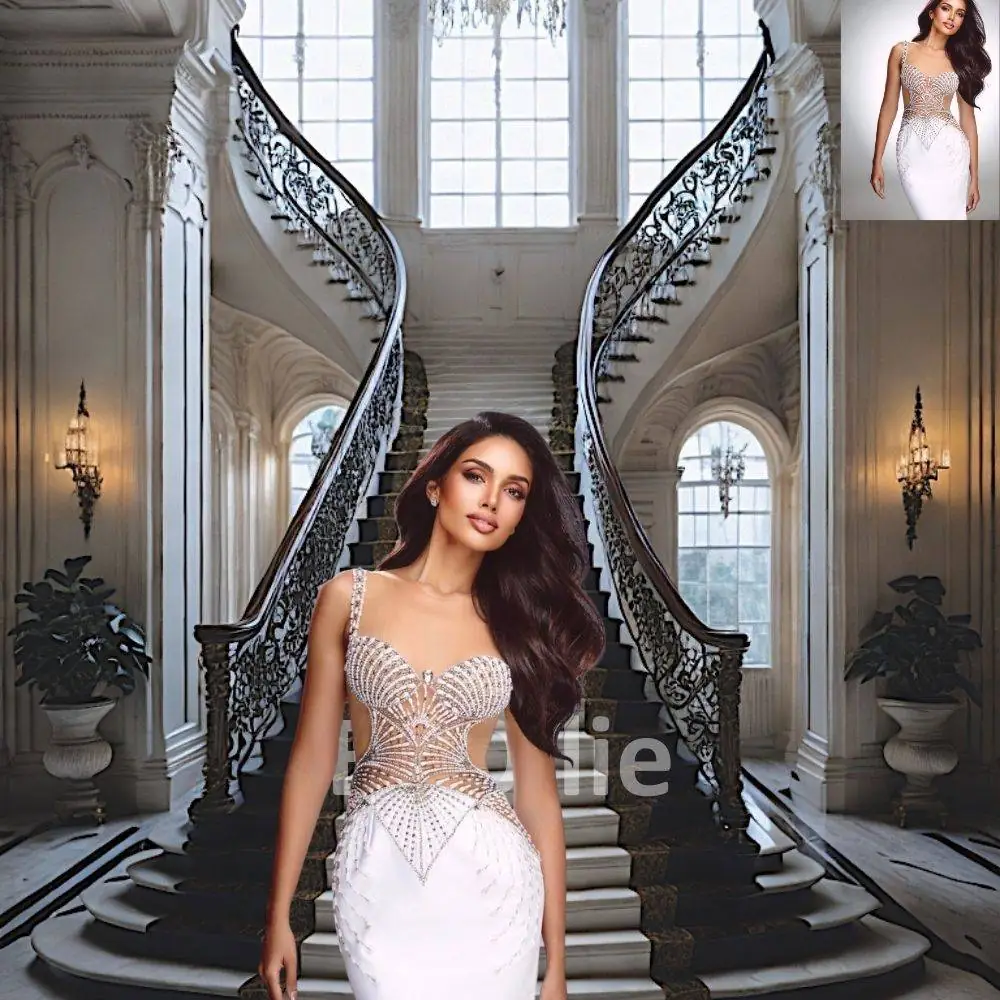 16 Luxe Luxury Ballroom Mansion Royal Castle Grand Stairs Wedding Maternity Digital Backgrounds Texture Photograph Studio Backdrops Overlays - Image 6