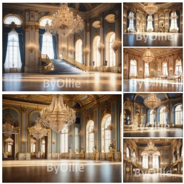 16 Digital Mansion Backdrops for Debutante Luxury Scenes Instant Download Royal Castle Scenes Virtual meetings Customizable Backgrounds - Image 3