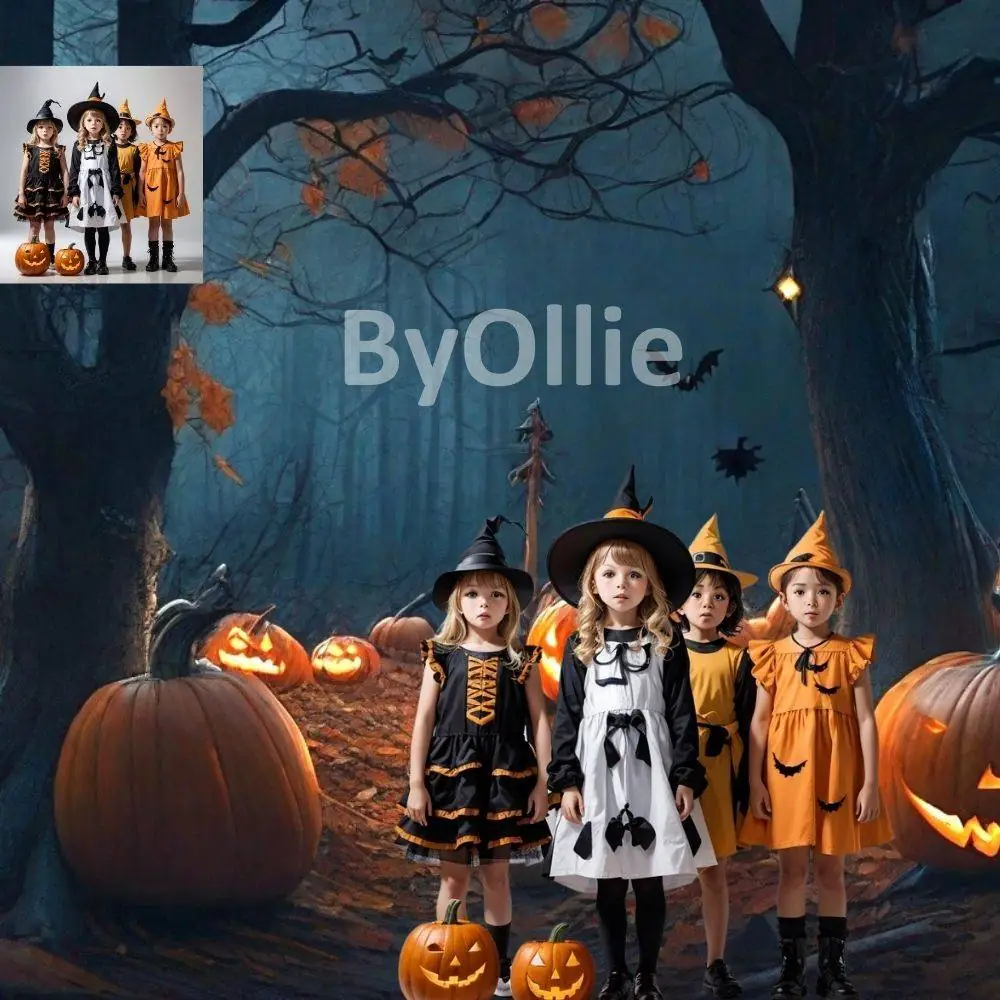 12 Halloween Haunted Creepy Scary Rooms Gothic Spooky Trick or Treat Studio CG Castle Digital Backdrops Pumpkin Backgrounds Photo Overlays - Image 5