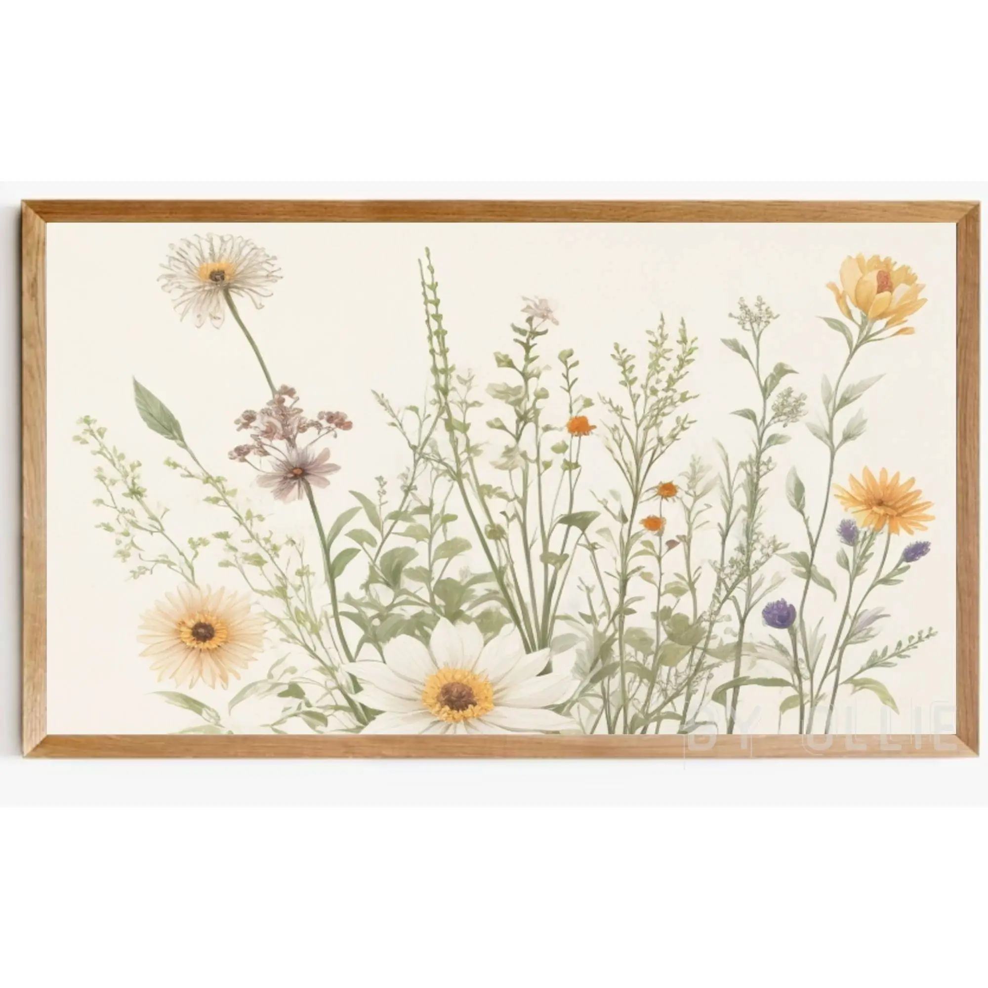 4 Samsung Frame TV Art Printable Wall Art Vintage Flower Still Life Instant Download Wild Flower Painting Landscape Farmhouse Antique Art - Image 3