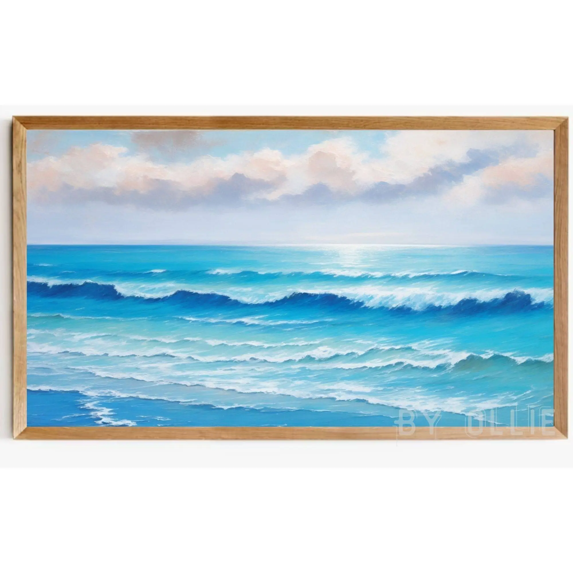 Samsung Frame TV Art Abstract Modern Shapes Neutral DIGITAL TV Download - Image 4