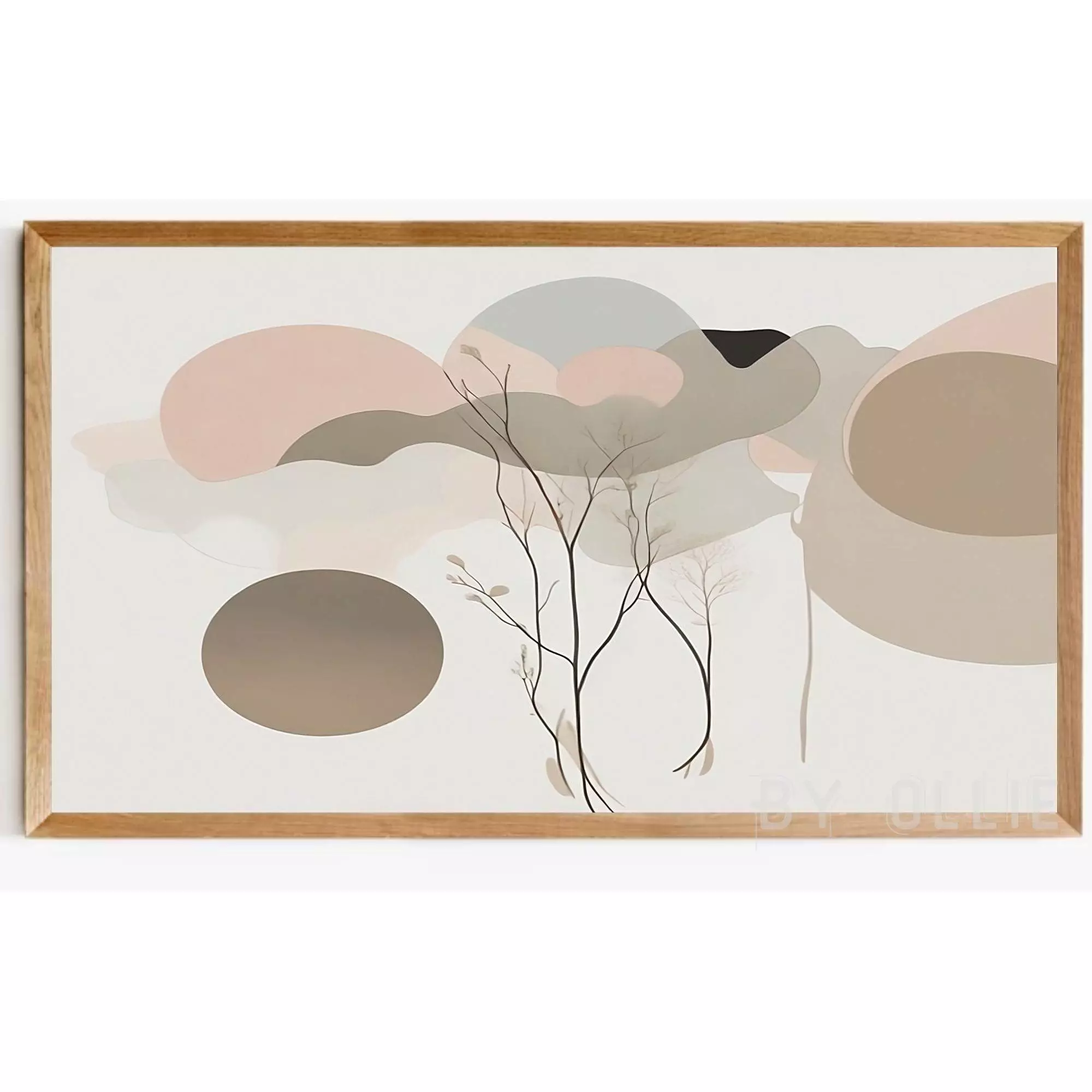 Samsung Frame TV Art Abstract Modern Shapes Neutral DIGITAL TV Download - Image 6