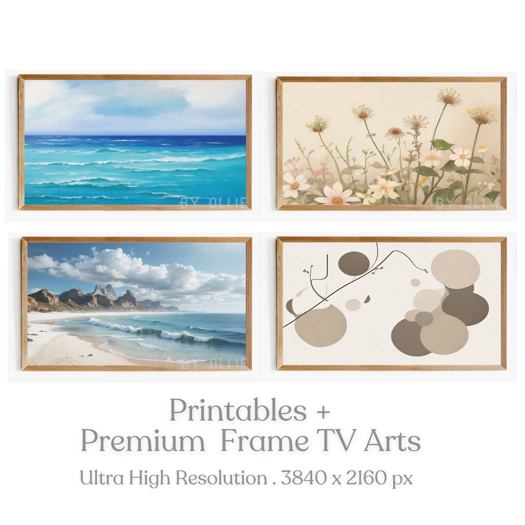 Samsung Frame Tv Art SET | Abstract Neutral Modern Art | INSTANT DOWNLOAD Modern Farmhouse Decor Digital Art S10 - Image 2