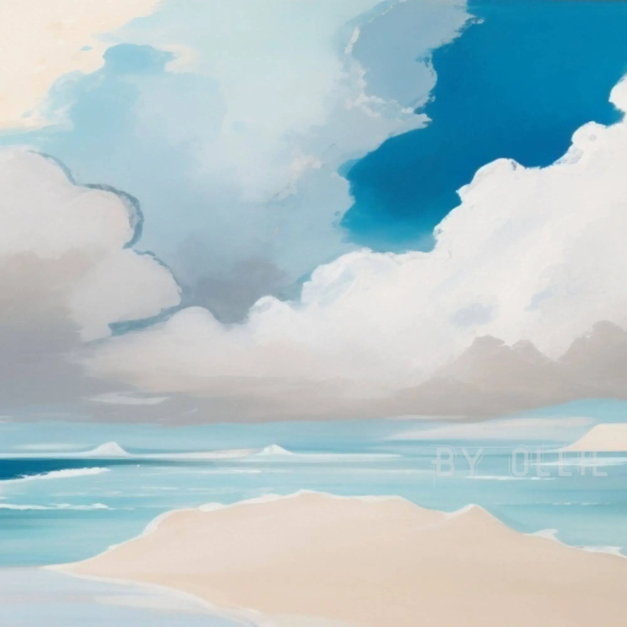 4 Bundle Lg Frame TV Modern Seascape Painting Abstract Coastal Ocean DIGITAL TV Art Printable Wildflower Landscape Vintage Art Print - Image 3