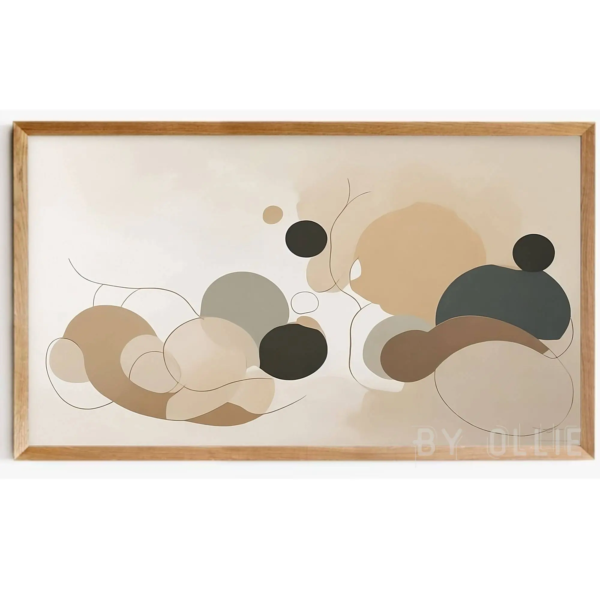 4 Samsung Frame TV Art SET + Printables Vintage Abstract Art DIGITAL Downloadable TVS5 - Image 6