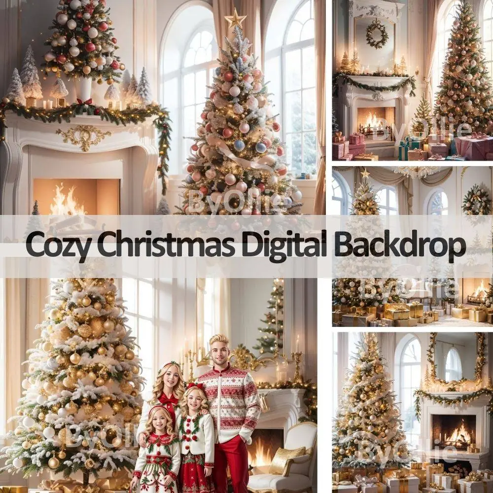 14 christmas town village christmas tree christmas house backdrop digital backdrops northpole candy backgrounds winter wonderland bloggers - Image 4