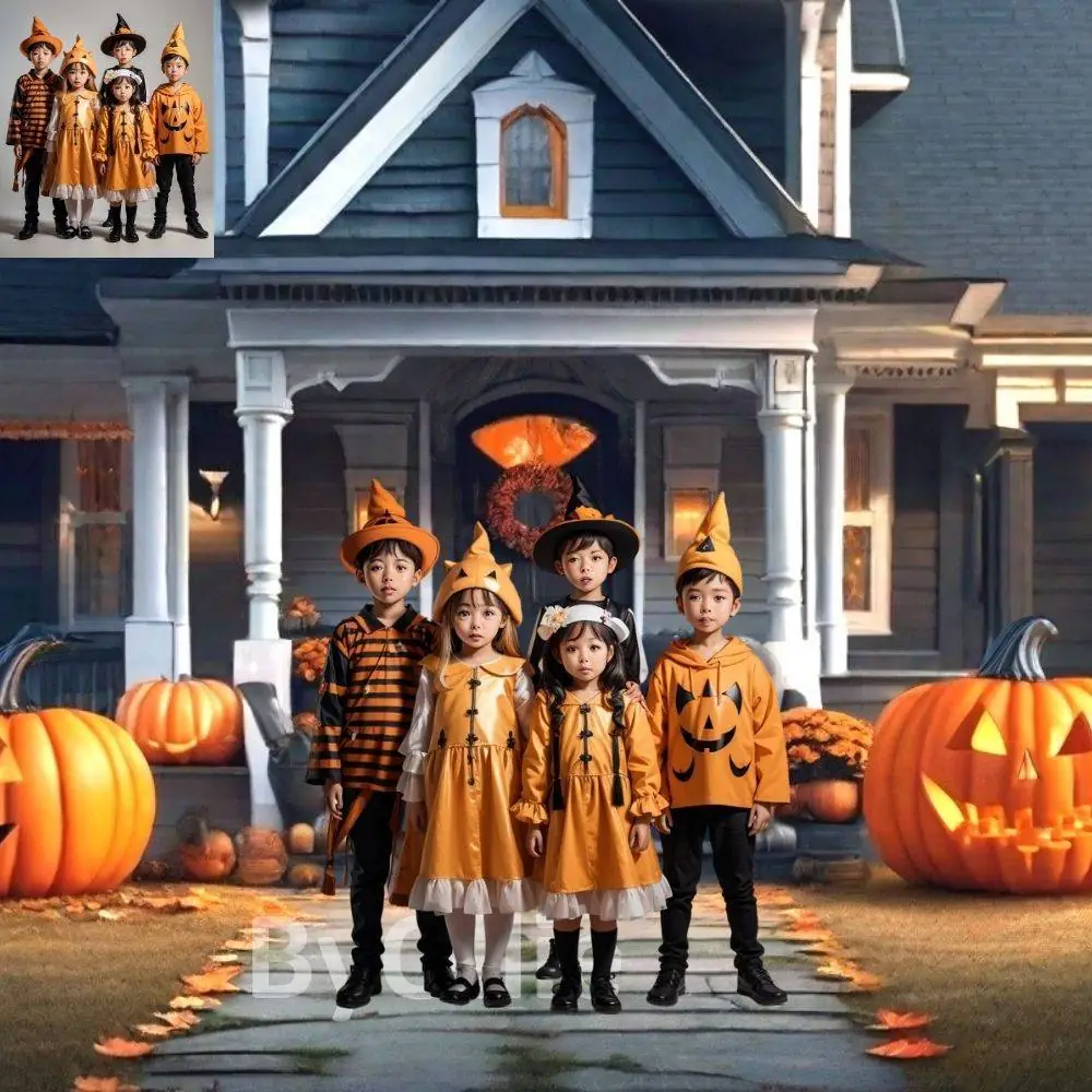 9 Halloween Haunted Creepy Scary Rooms Gothic Spooky Trick or Treat Studio CG Castle Digital Backdrops Pumpkin Backgrounds Photo Overlays - Image 8