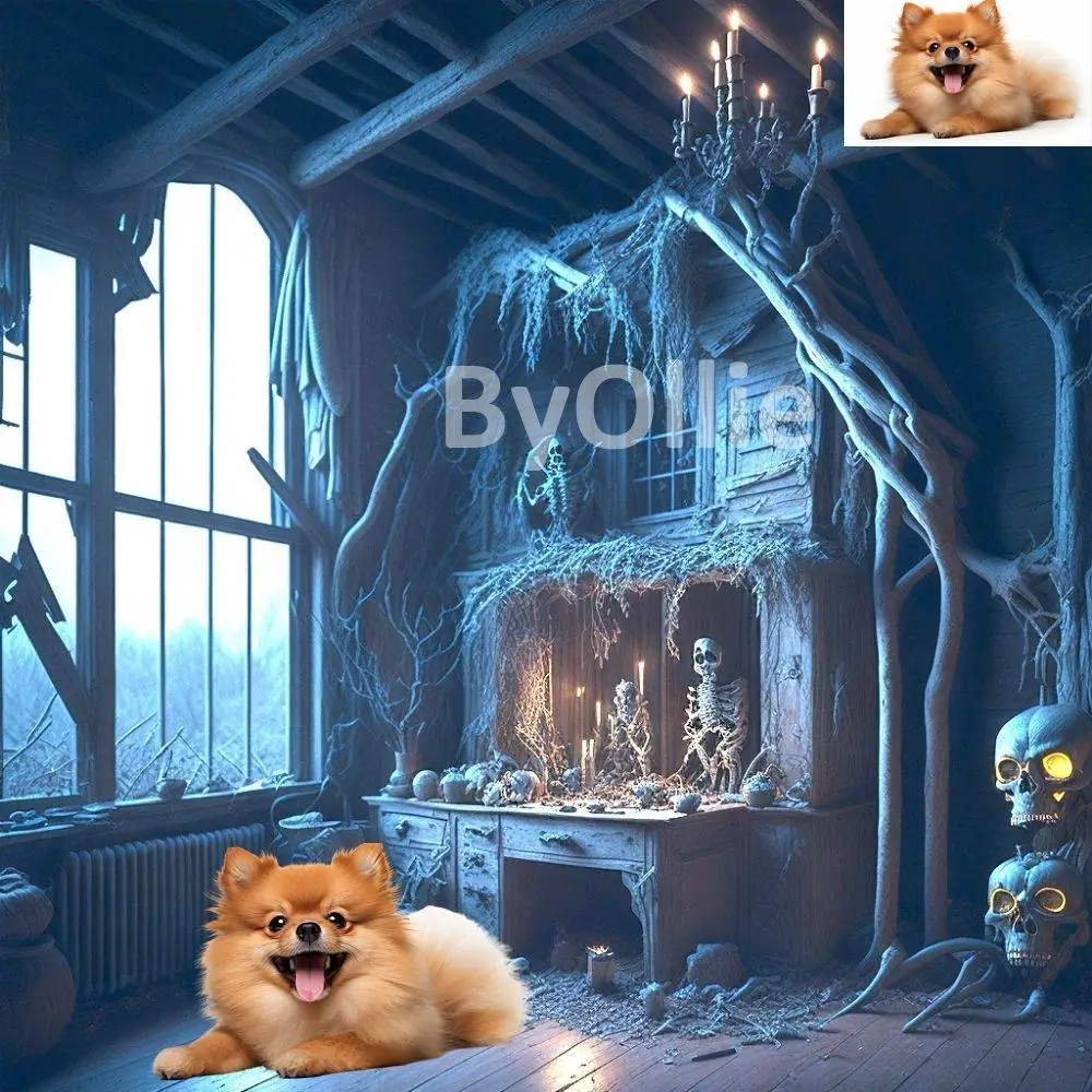 15 Haunted Creepy Halloween Scary Rooms Gothic Spooky Trick or Treat Studio CG Castle Digital Backdrops Pumpkin Backgrounds Photo Overlays - Image 3