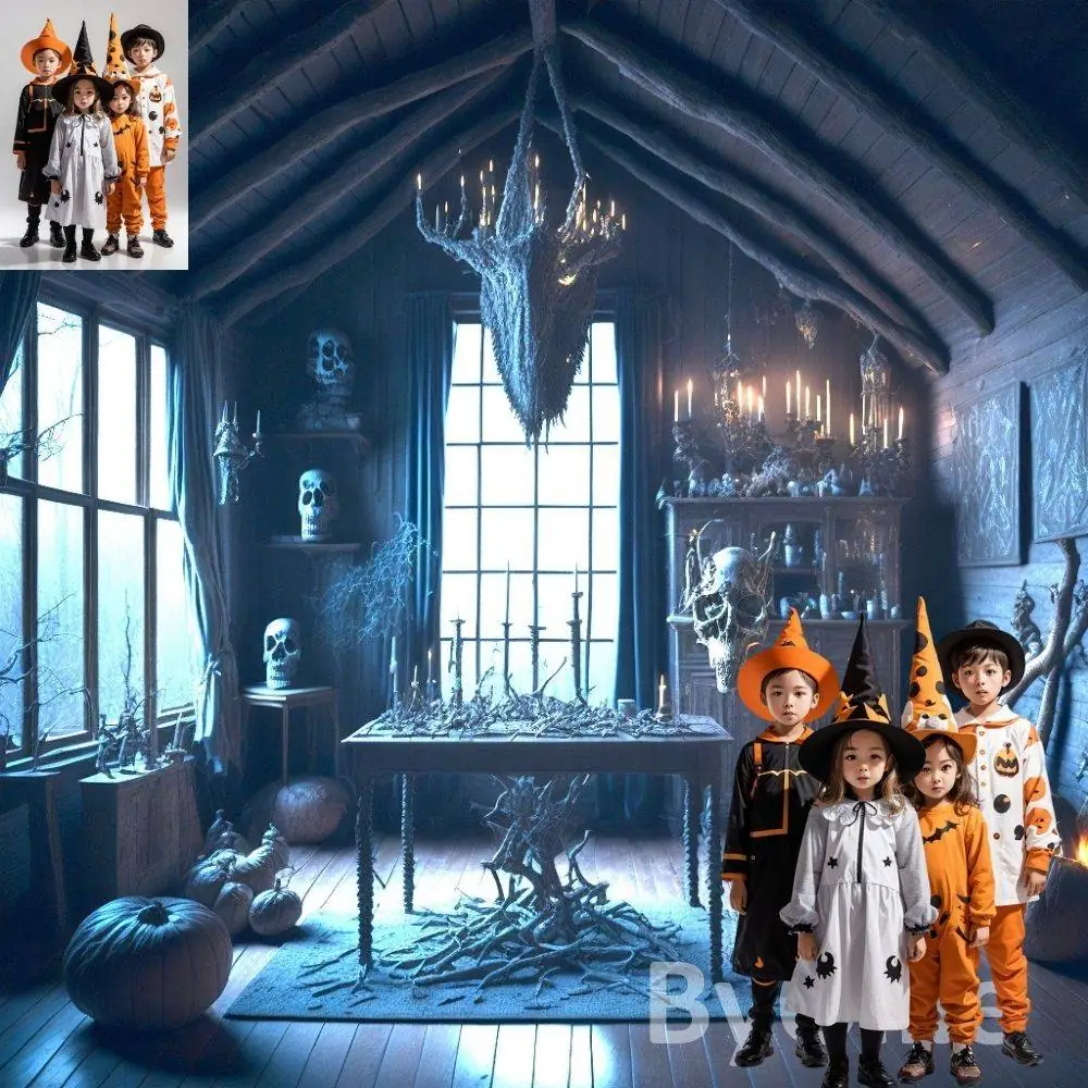 15 Haunted Creepy Halloween Scary Rooms Gothic Spooky Trick or Treat Studio CG Castle Digital Backdrops Pumpkin Backgrounds Photo Overlays - Image 4
