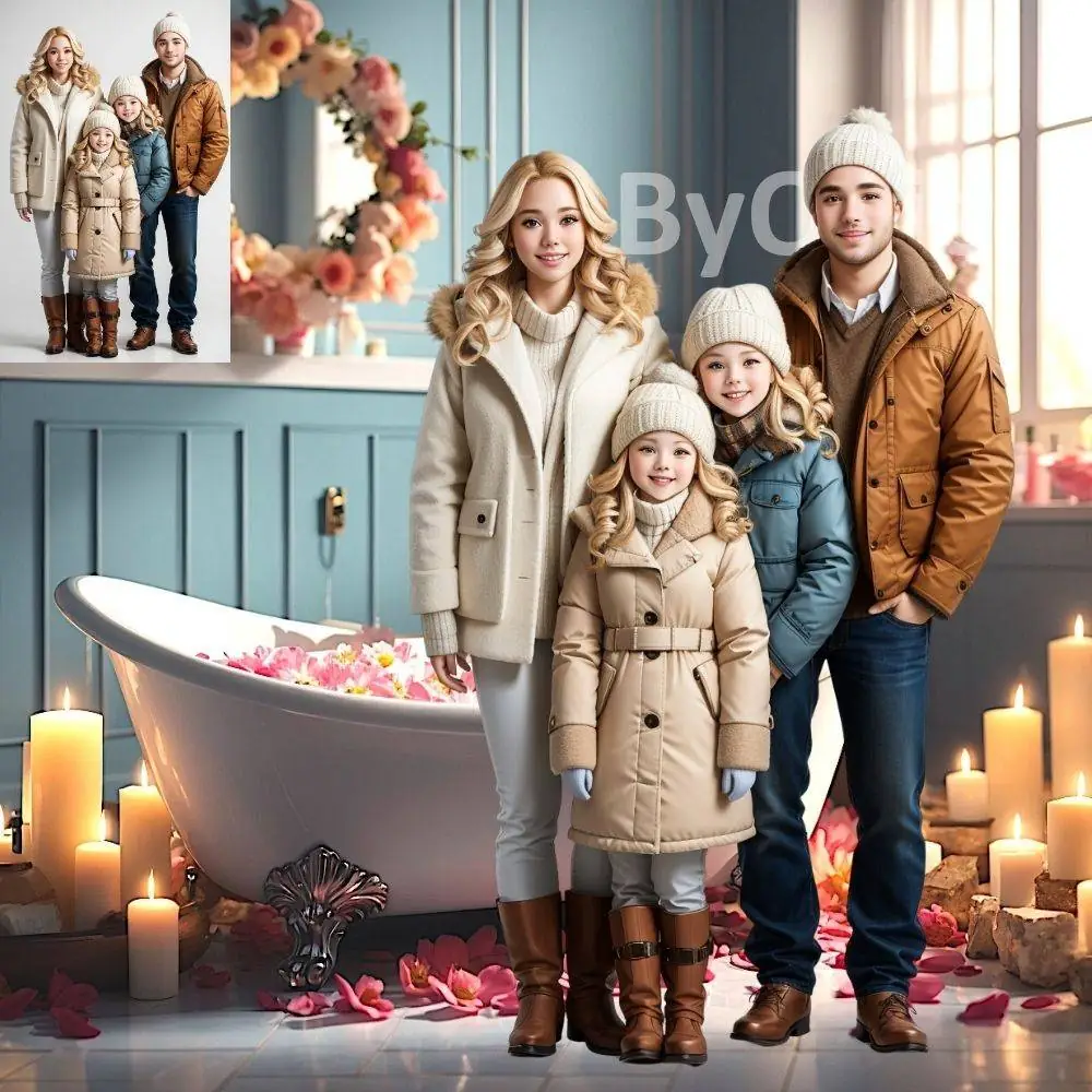 10 My cute happy dog backdrops puppy dog digital backgrounds virtual composite photography dog bathtub beach star sky candles portrait - Image 3