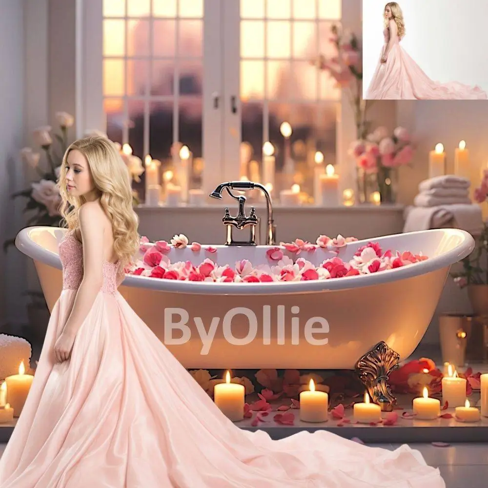 10 My cute happy dog backdrops puppy dog digital backgrounds virtual composite photography dog bathtub beach star sky candles portrait - Image 5