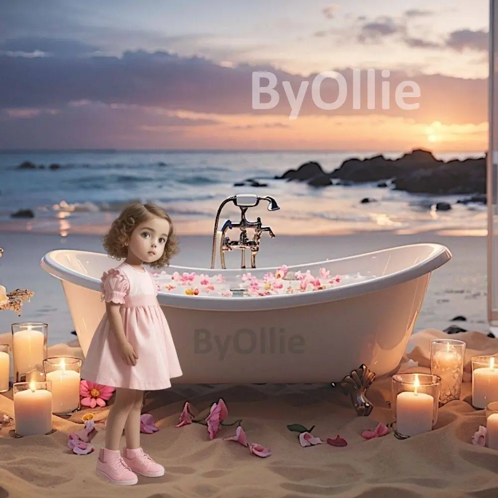 10 My cute happy dog backdrops puppy dog digital backgrounds virtual composite photography dog bathtub beach star sky candles portrait - Image 9